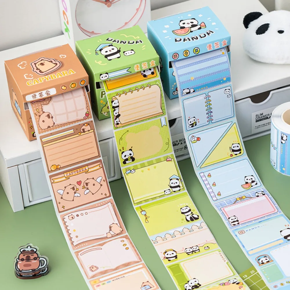 

Sticky Notes Capybara Pull Out Sticky Notes Stationary Note Roll Pull Out Roll Memo Pad Creative Kawaii Cute Capybara Memo Pad