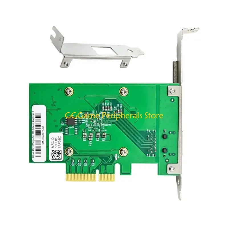 بطاقة خادم U55B AQ107 PCIeX4 10G بطاقة إيثرنت بمنفذ واحد لتحسين سرعة البيانات