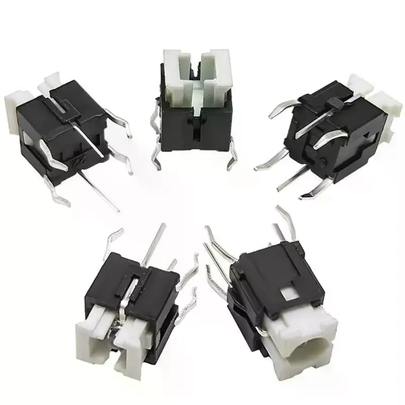 10Pcs 6x6mm LED Tactile Push Button Switch Self Reset Through Hole Momentary Push Button For Electronic DIY Project
