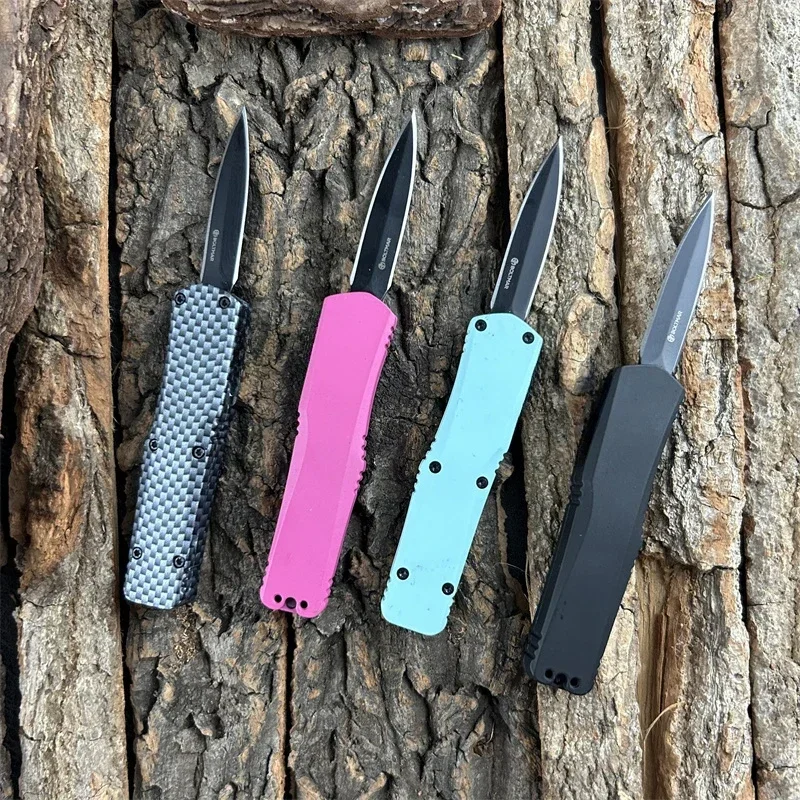 Mini A07 Pocket Folding Knife Camping Outdoor Hunting EasyGrip Handle Compact EDC Utility Ultra-Durable Spear Point Design Tools