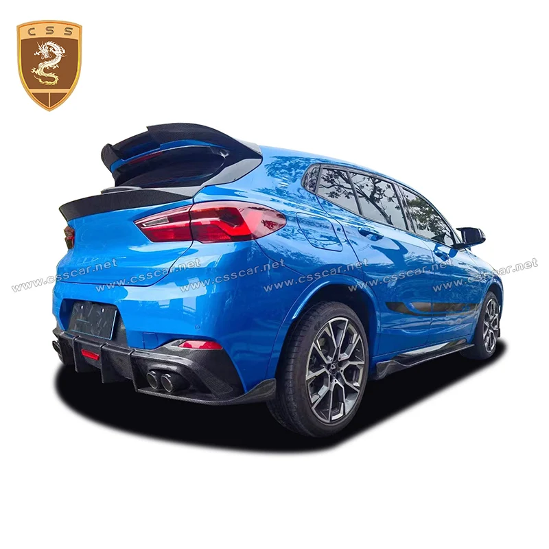 For BMW-X2 Sport Model F39 18-21 Car Accessories Body Kit Carbon Fiber Front Diffuser Rear Wing CSS Style auto modifted Parts