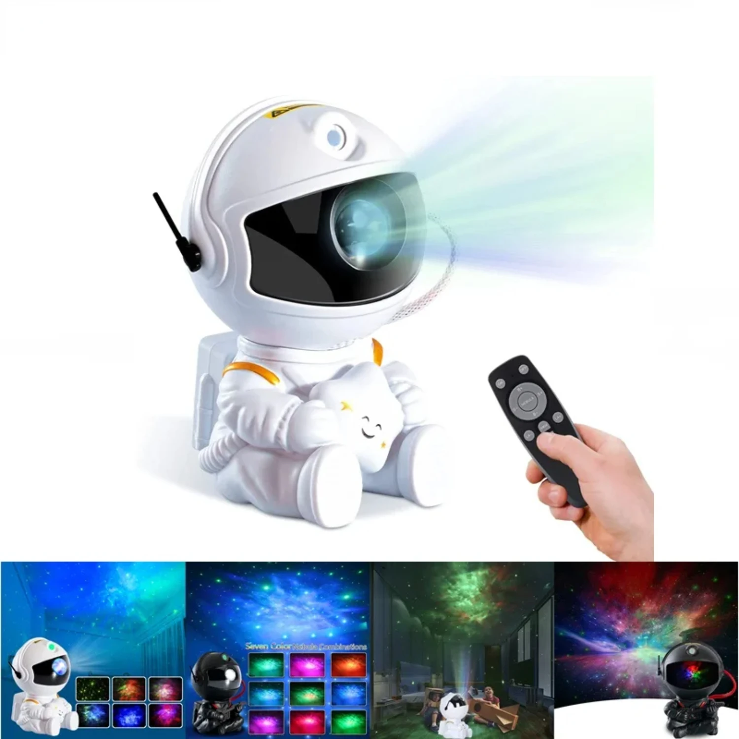 

New Star Projector LED Night Light Starry Sky Astronaut Porjectors Lamp Decoration Bedroom Decorative Children Gifts