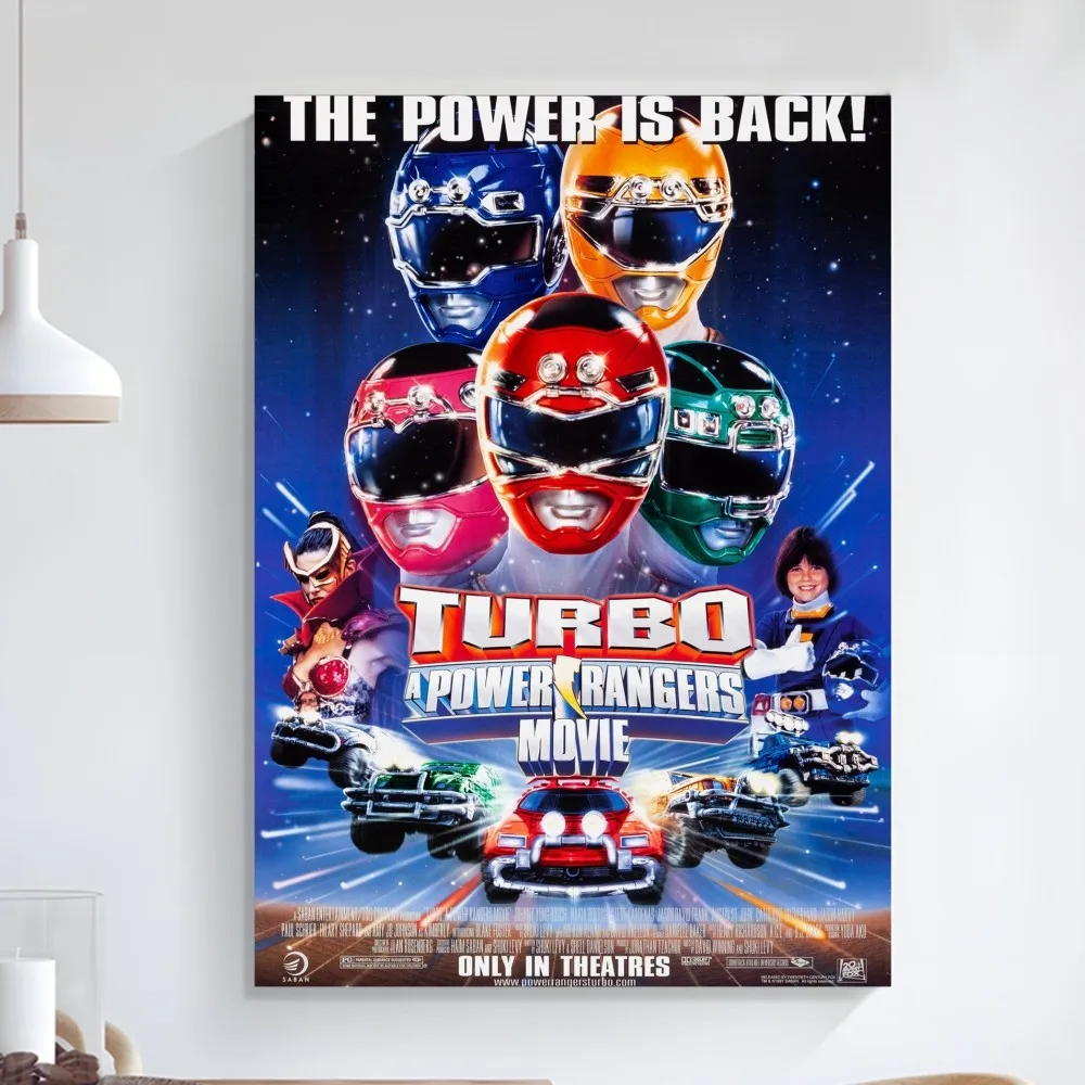 P-PowerS-R-Rangers Poster Art Self-adhesive Art Small Poster HD Quality Poster Wall Art Painting Study Wall Decoration