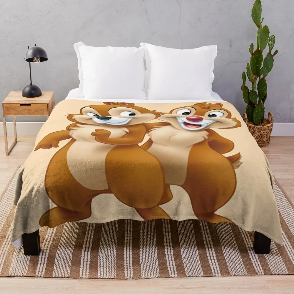 squirrel, Chip, and Dale Chipmunks Throw Blanket Goods For Home And Comfort