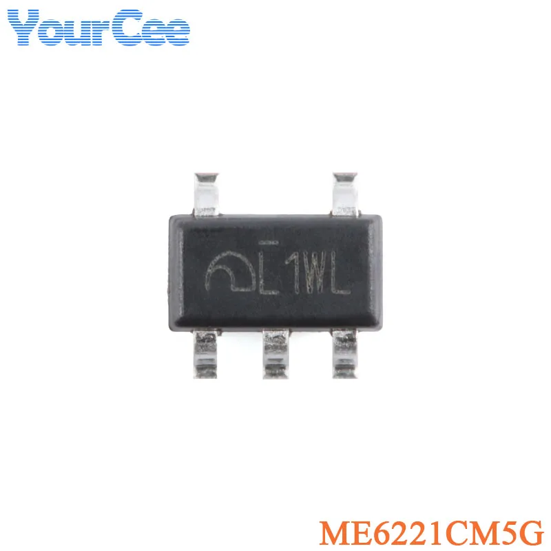 50Pcs/20Pcs ME6221CM5G SOT-23-5 400mA Low Output Voltage 1.25V Adjustable High Speed LDO Linear Regulator