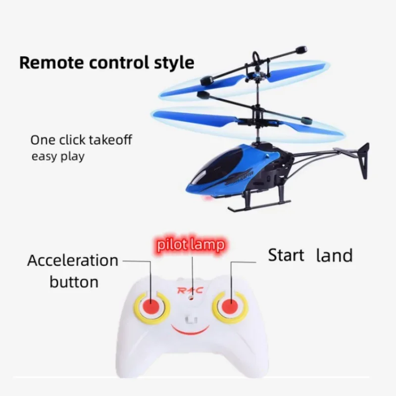 Rechargeable Mini RC Drone Remote Safe Fall-resistant RC Helicopters Drone Children Toys