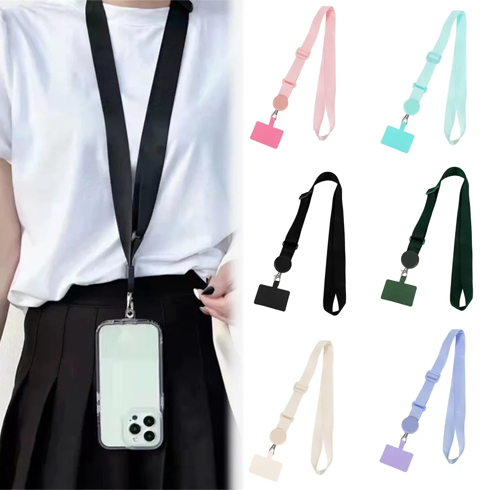 Neck Strap Lanyard for Mobile Phone Rope Anti-lost Keys Mobile Phone Straps Holder Neck Strap Hang Rope Lanyard Patch Card