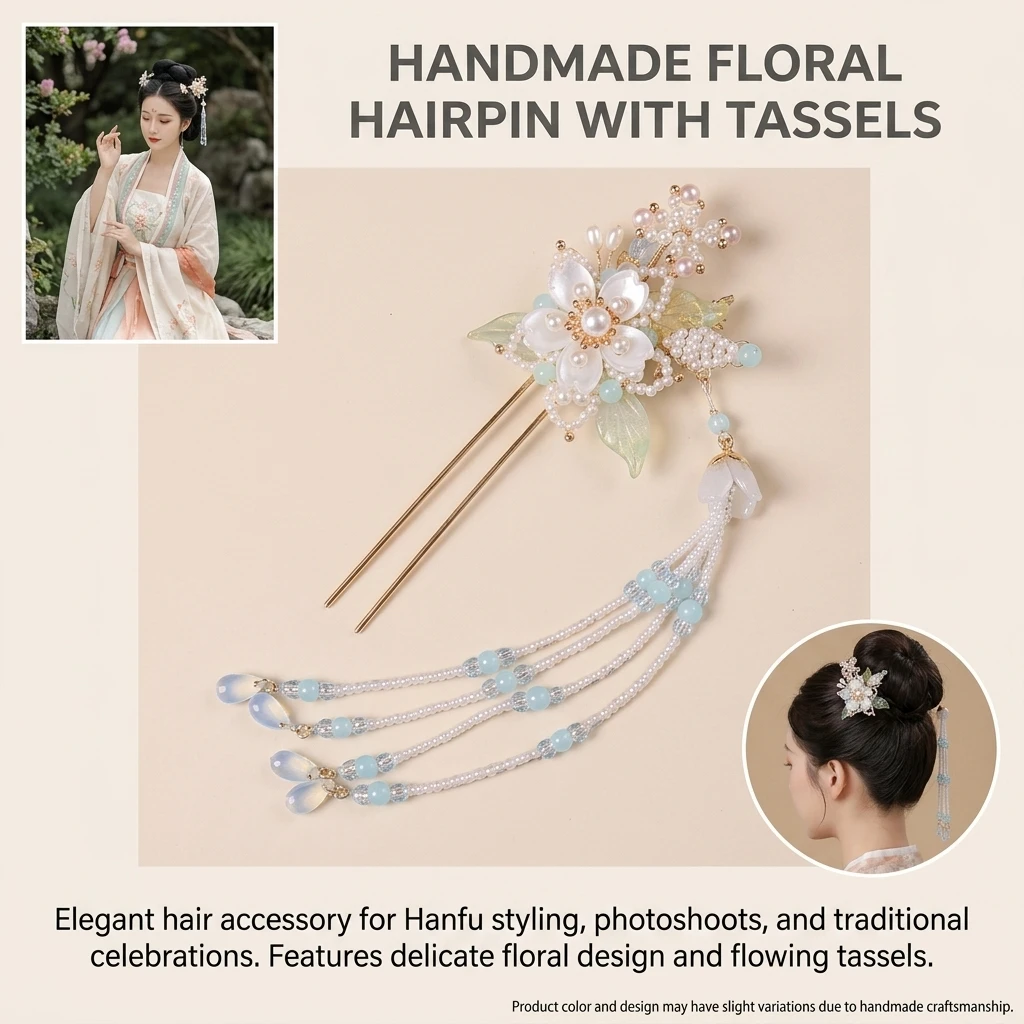 Szpilki do włosów Hanfu, ręczn – Women Accessories For Hand recenzja i cena