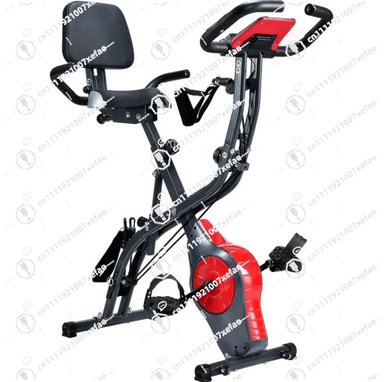 Professional fixed steel bicycle for gym and home indoor sports rotation with magnetron control and magnetic braking system
