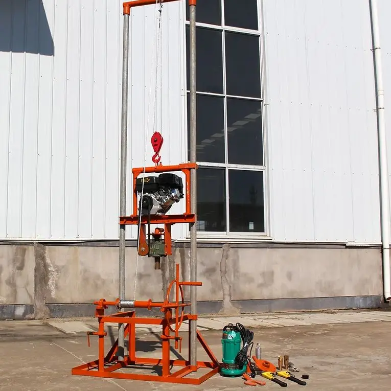 

Customized Bestseller Portable Water Well Drilling Rig 80m Deep Hole Petrol Diesel Power Manual Efficient