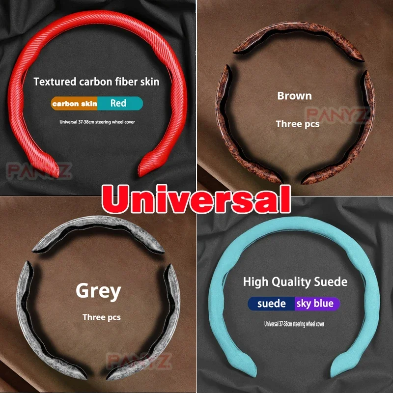 Car Steering Wheel Cover 37-38cm Ultra-thin Fur Non-slip Breathable Anti-skid Steering Wheel Decorative supplies