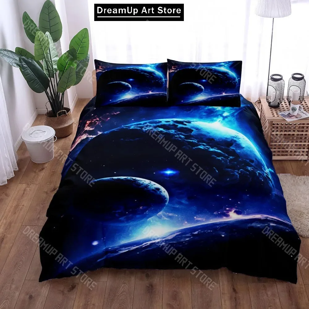 

3D Print Abstract Space Nebula Bedding Set Quilt Cover Bed Cover with Pillowcase Twin Single Queen King Size Boys Adult Home