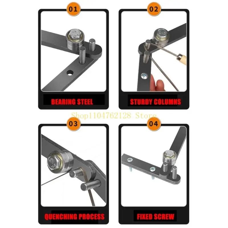 Durability Bearing Steel Manual Bender For Shaping 2-8mm Metal Rods Effortlessly best sale
