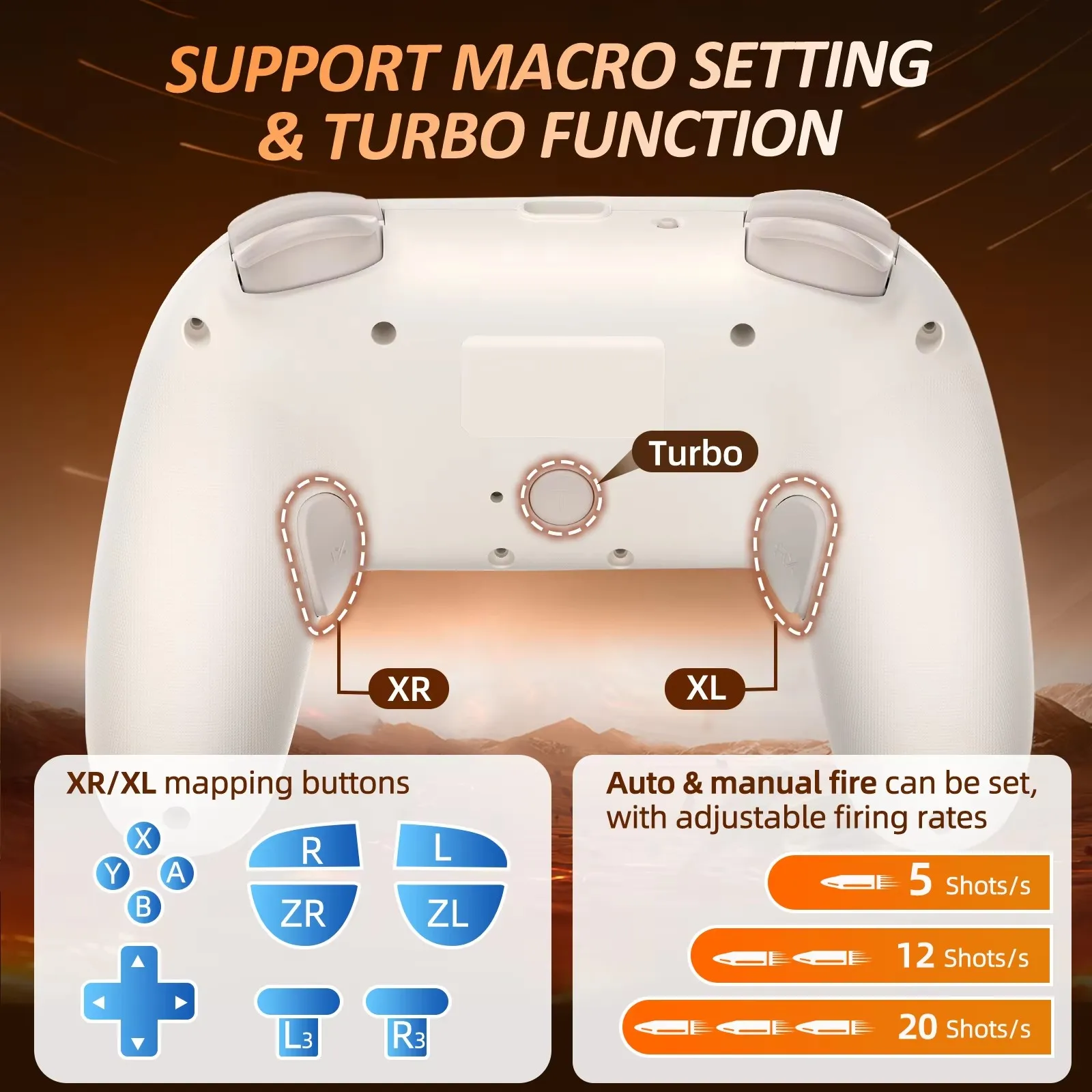 Iine Athena Controller Hall Effect Trigger Ondersteuning Macro & Turbo Draadloze Controller Compatibel Met Switch/Pc/Ios/Android