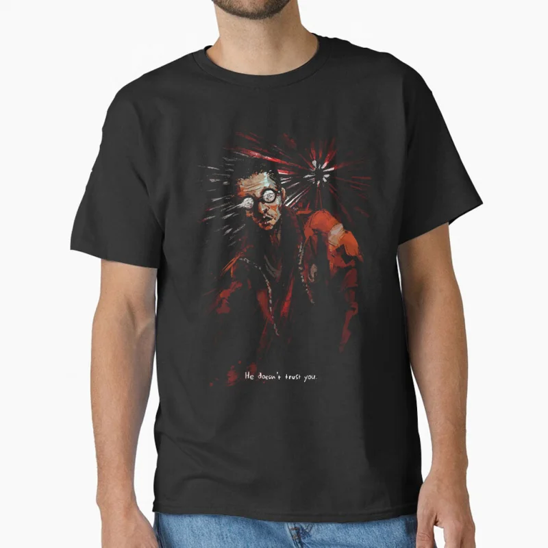 

0731 Funny Kim kitsuragi Anime Disco Elysium rpg video game Gift T shirt 100% cotton print large size Tops S-6XL mens clothing