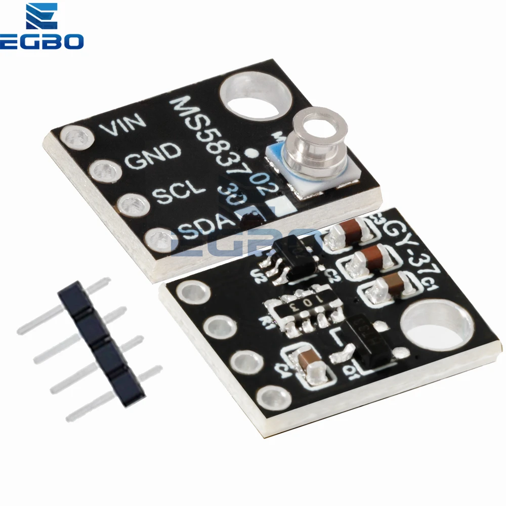 1 قطعة GY-MS5837 02BA 30BA عالية الدقة الغاز السائل وحدة استشعار الضغط مقاوم للماء لاردوينو