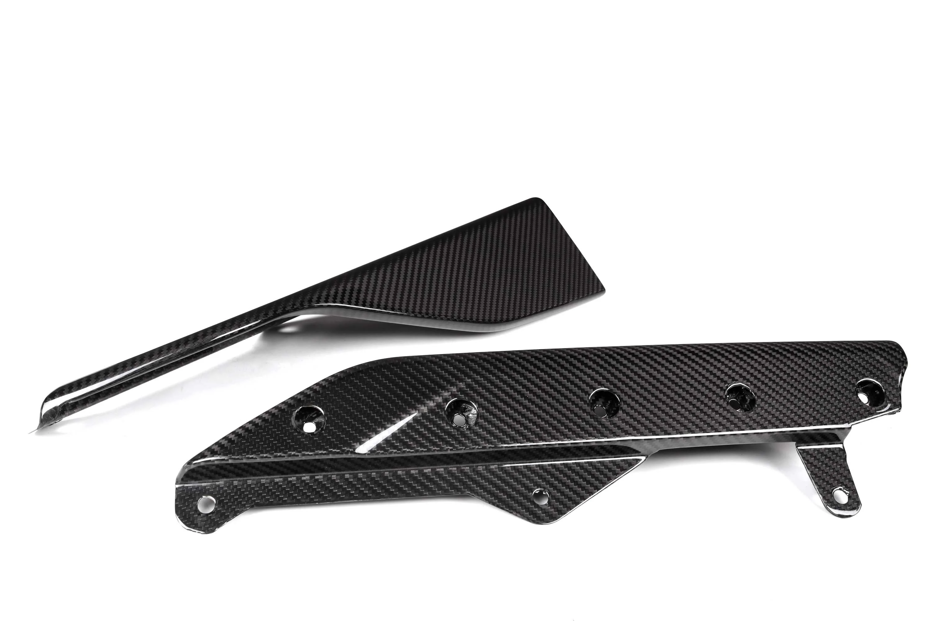 Real Dry Carbon Fiber Side Skirts Winglet Side Door Lips Replacement For BMW 2 Series G42 220d 220i 230i Coupe M-sport 2022-IN 4
