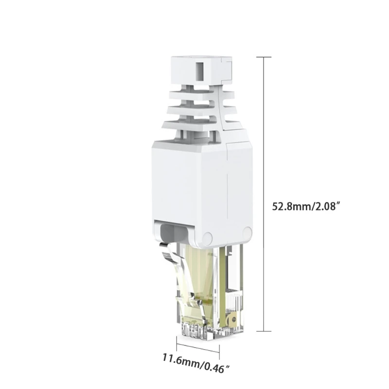 462E CCTV Ethernet Cable Tool-less Crystal for Head Plug CAT6 RJ45 Connector