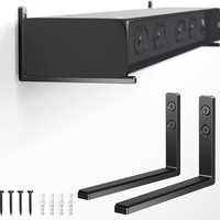 Space Saving Wall Mount Soundbar Soundbar Bracket TV Sound Bar Mount Metal Soundbar Holder Soundbar Mounting Kit