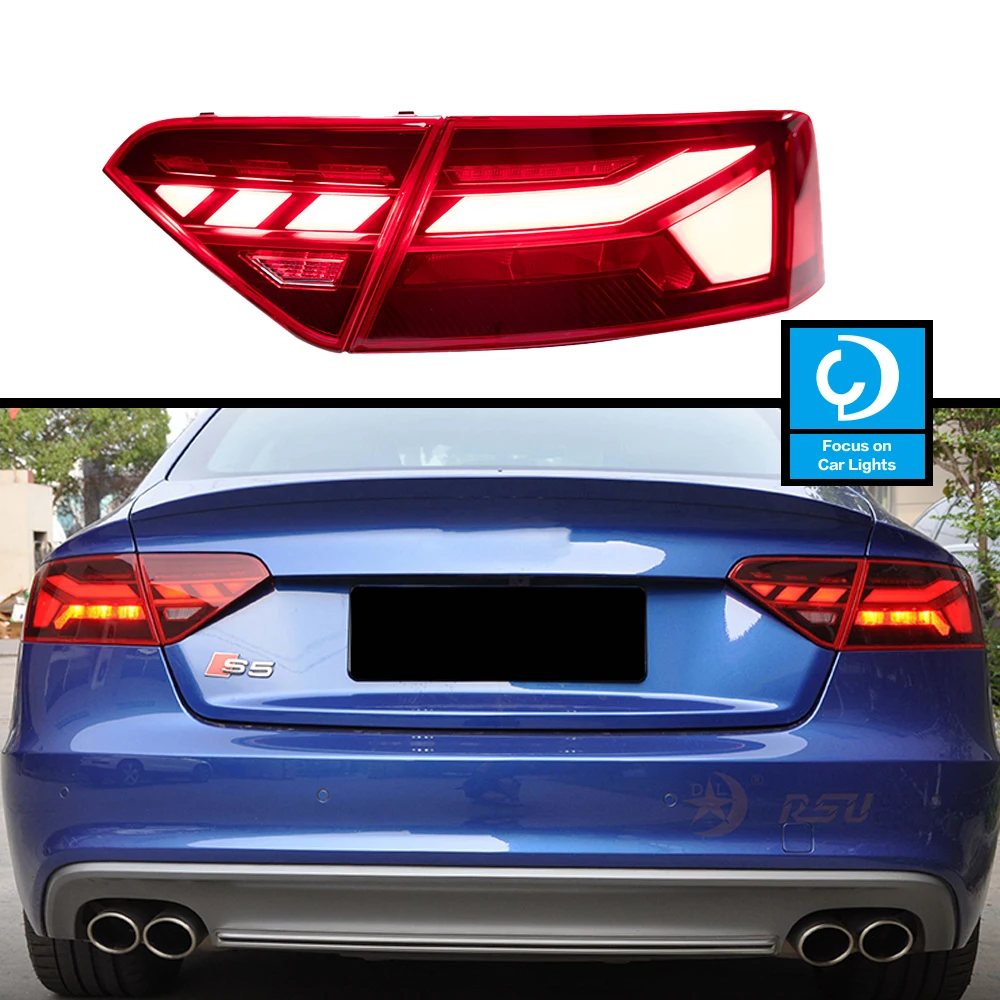 

Taillights Styling For Audi A5 2008-2016 Tail Light LED DRL Running Signal Brake Reversing Parking Lighthouse Facelift