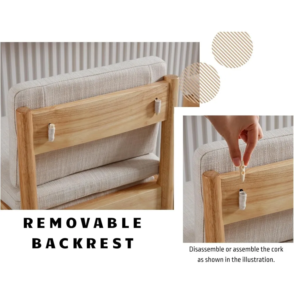 Conjunto de bancos de bar com altura de balcão de 2 bancos de bar de fazenda com encosto moderno de meados do século com pernas de madeira natural