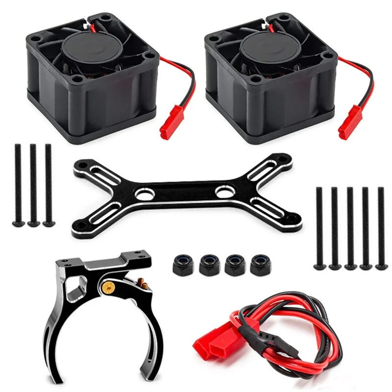 CJSD-RC Zestaw Ulepszeń Samochodu z Podwójnym Wentylatorem Chłodzącym 4985 1717 Radiatora Silnika do Traxxas X-Maxx 6S 8S Arrma — zdjęcie produktu 3