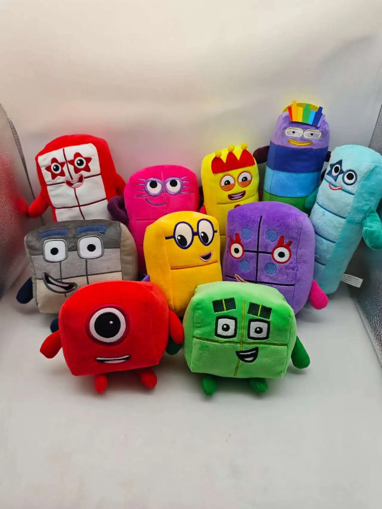 

Цифровые строительные блоки 1-10 плюшевая игрушка-подушка кукла