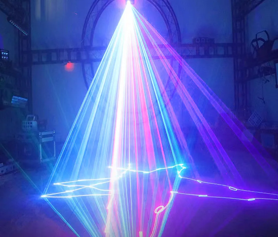 2W Animation Laser Scanner Projector DMX Professional Disco DJ Party Bar Club Stage Light Professional Lighting Christmas Party