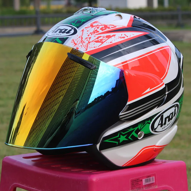 

Motorcycle Helmet Open Face 3/4 Helmet SZ-Ram 3 Green Sword Cycling Dirt Racing Motorcycle Kart Protective Helmet,Capacete