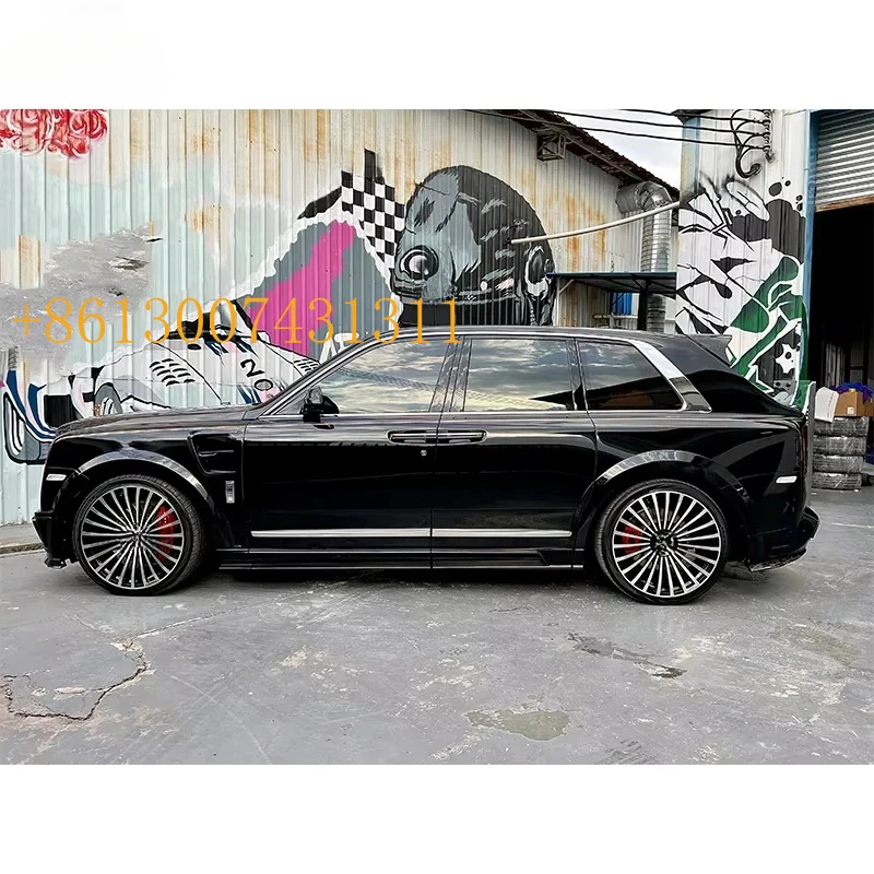FactoryMSY Style Geschmiedetes Trockenes Kohlefaser-Karosseriekit Stoßstange Motorhaube Heckdiffusor Heckspoiler Cullinan