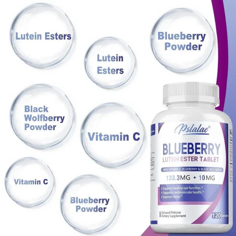 Cápsulas de arándanos: beneficiosas para la salud del cerebro y del sistema inmunológico, mantenimiento de la salud cardiovascular y la función ocular