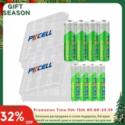 4/8/16/24 pack pkcell 2200mah aa Batterie aaa 850mah 1,2 v ni-mh aaa/aa wiederauf ladbare Batterien und Batterie kasten für Taschenlampe spielzeug