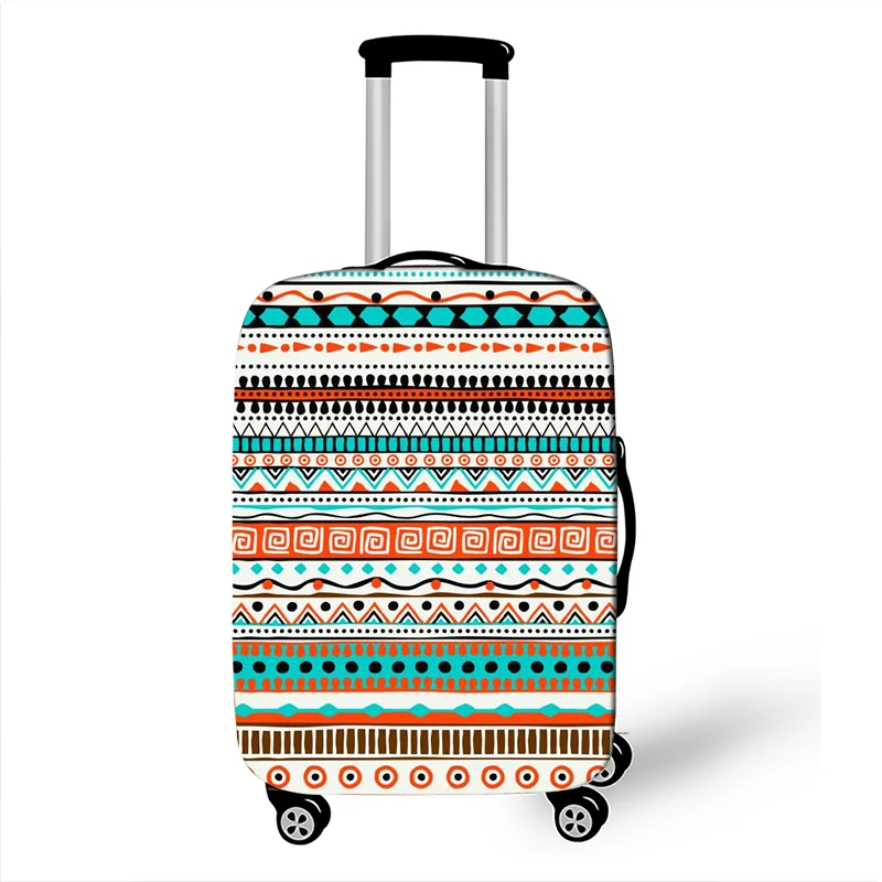 Bohemia Style Luggage Cover For Travel Accessories Bohemian Nation Pattern Anti-dust Suitcase Protective Elastic Cover