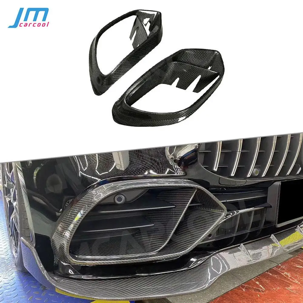 

Dry Carbon Fiber / FRP Front Bumper Air Vent Trim Mesh Grill For Benz AMG GT43 GT50 GT53 2019-2023 B Style Outlet Covers