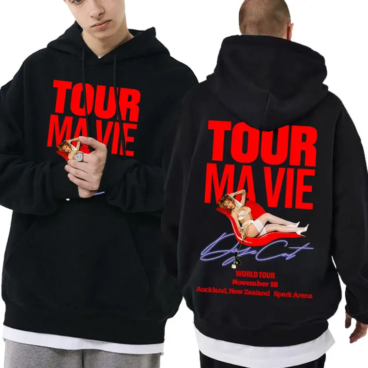 

Горячий рэпер Doja Cat Ma Vie World Tour 2025 Толстовка с капюшоном для мужчин и женщин в стиле хип-хоп Модная уличная одежда большого размера Мужской винтажный пуловер с капюшоном