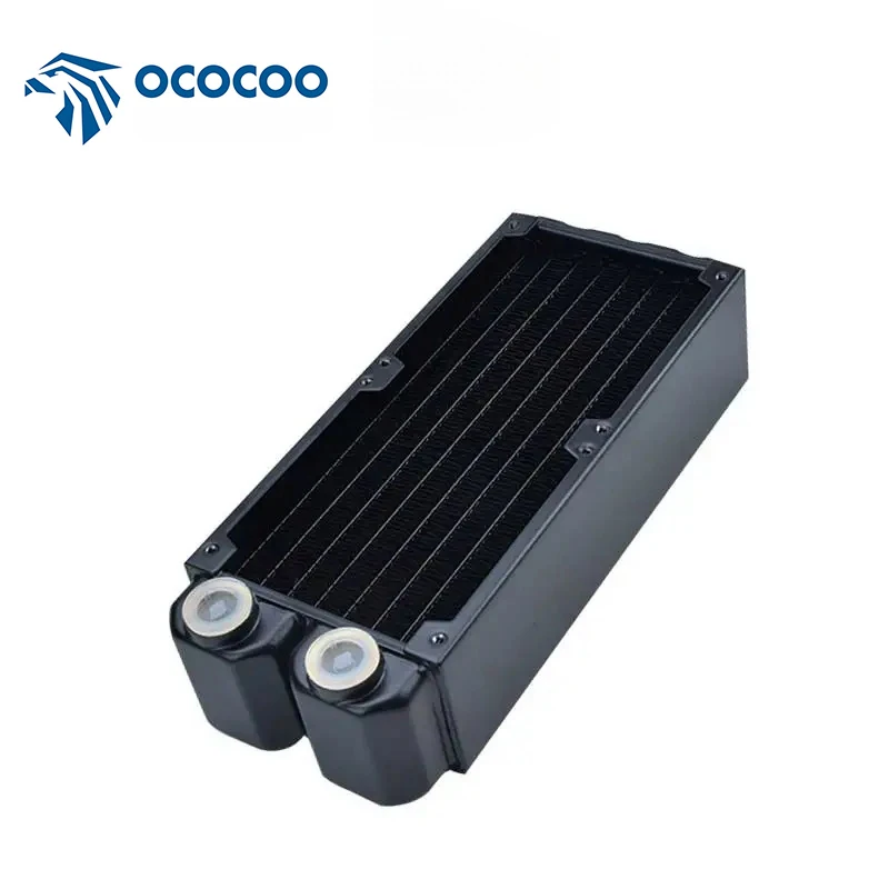 OCOCOO 160mm Radiator Pure Copper 45 Thick Suitable 80mm Fan Water Cooling Mini Computer Phone DIY Radiating Systems Accessories