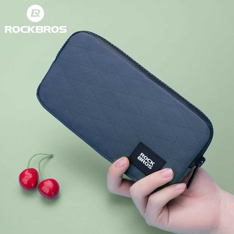 ROCKBROS Torba na telefon codziennego użytku Mały rozmiar Lekka przenośna wielofunkcyjna torba na rękę Zamek błyskawiczny do przechowywania monet Portfel Torba dojazdowa