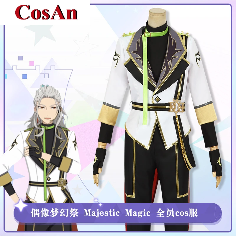 CosAn Game Ensemble Stars Majestic Magic Whole Staff Cosplay Costume Handosome Uniform Activity Party Role Play Clothing