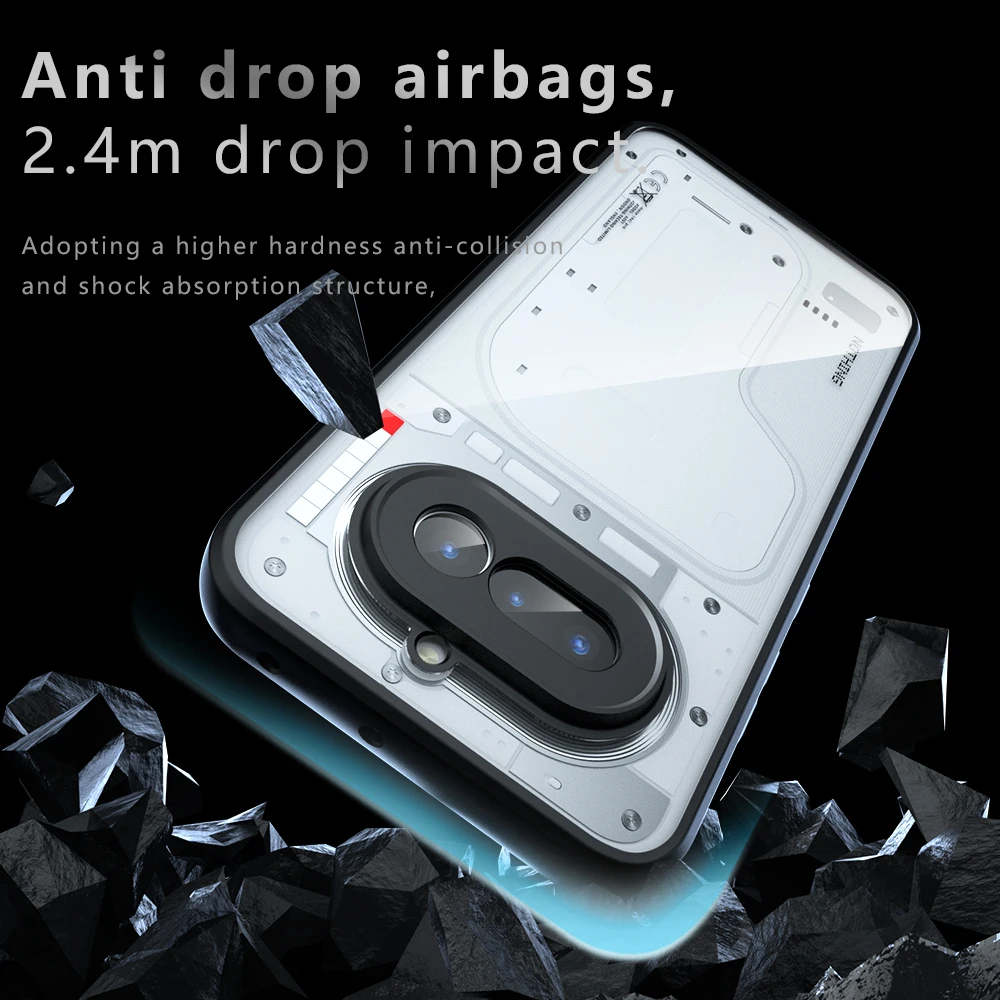 Skin Sensation Airbag Anti Drop Case Cover Nothing Phone 4A Mircropyle Back Case Nothing Phone 3A Fundas Nothing Phone 4A Pro