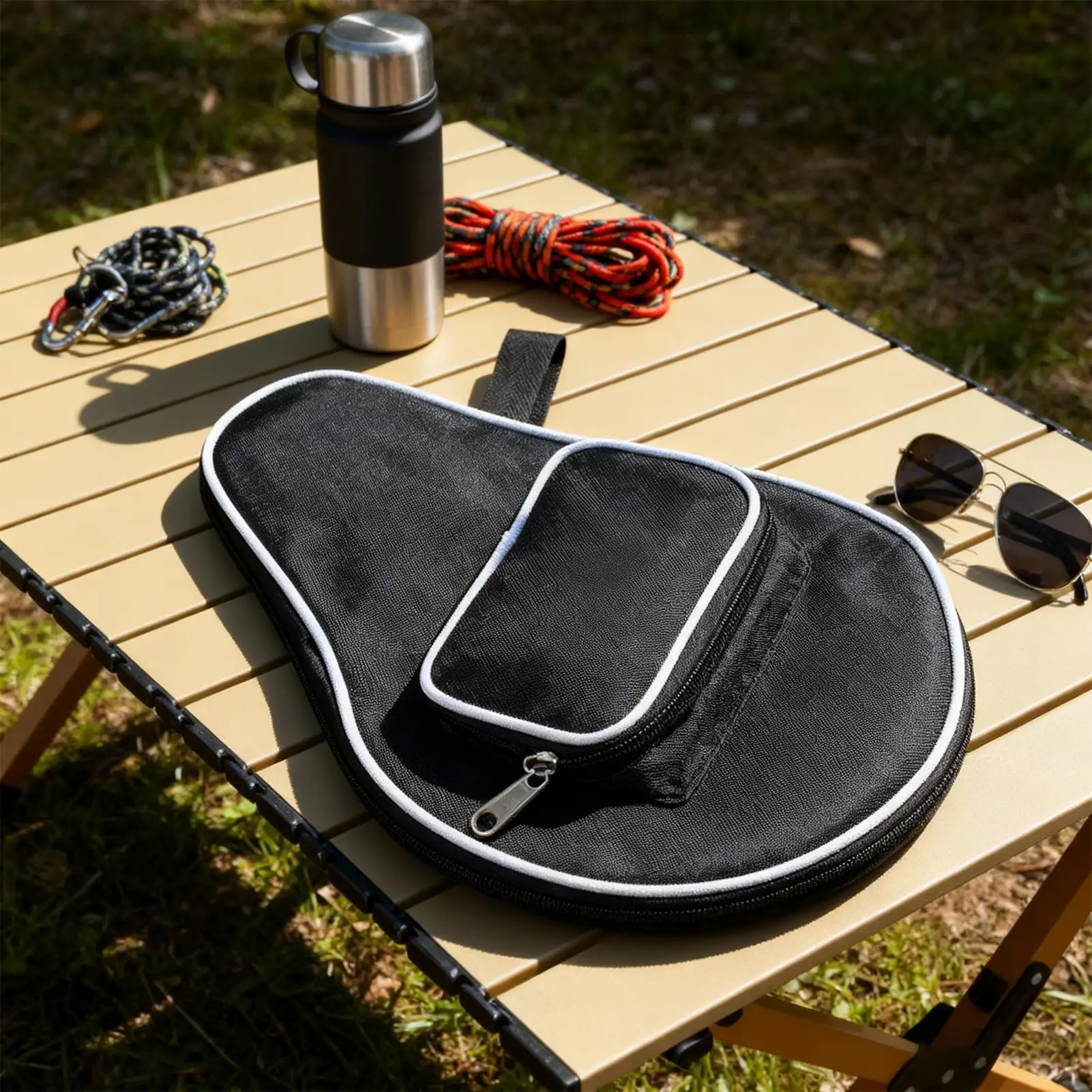 Table Tennis Bag Protective Portable Racket Case Protective Paddle Bag For Adult Kids Sports Game Training Indoor Outdoor Yard