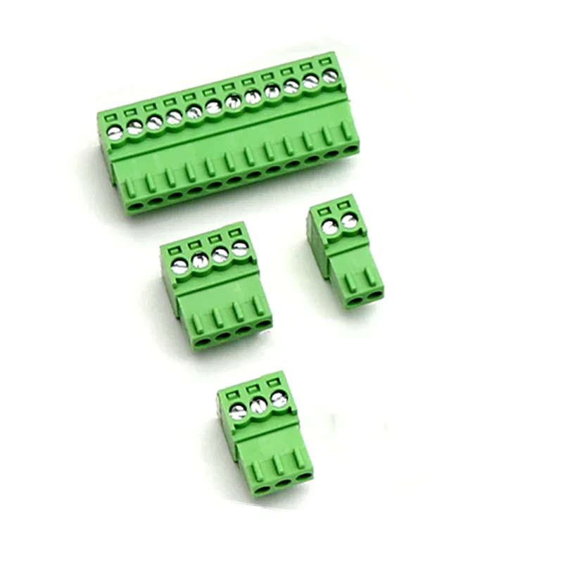 Bloco terminal de encaixe do PWB com passo pequeno, Pin Dobrado do pé reto, Seat 2P, 3P, 4P, 5P, 6P, 2EDG-2.54mm, 10 PCes