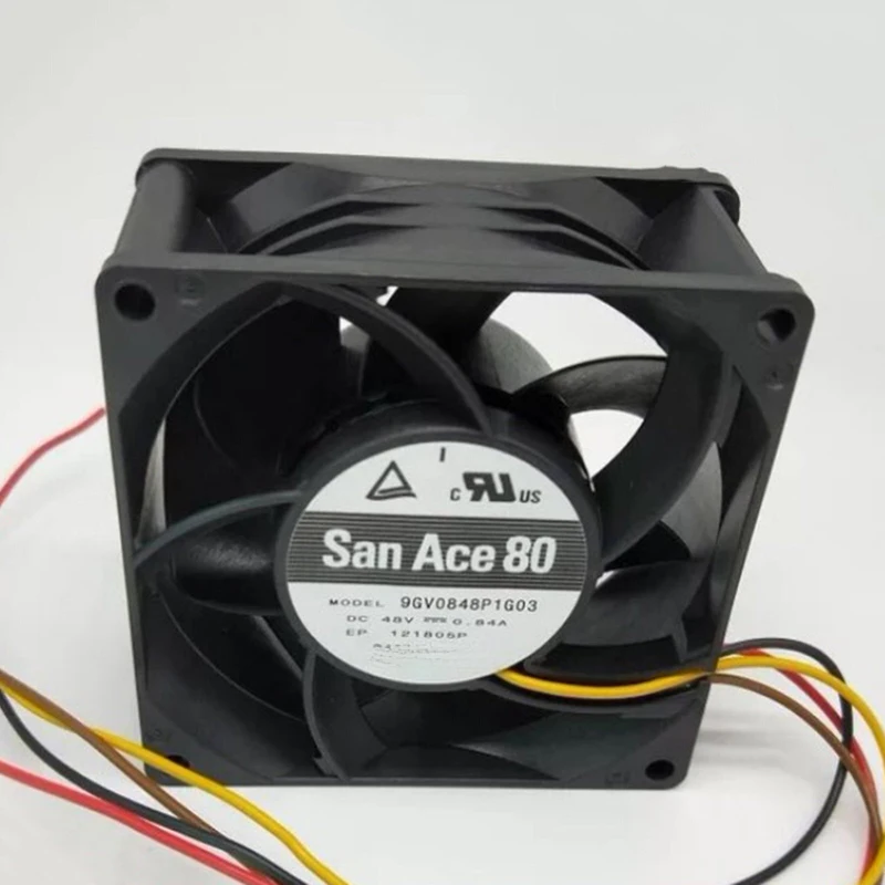 Y+New For SANYO 9GV0848P1G03 DC 48V 0.84A 8cm Server Cooling fan