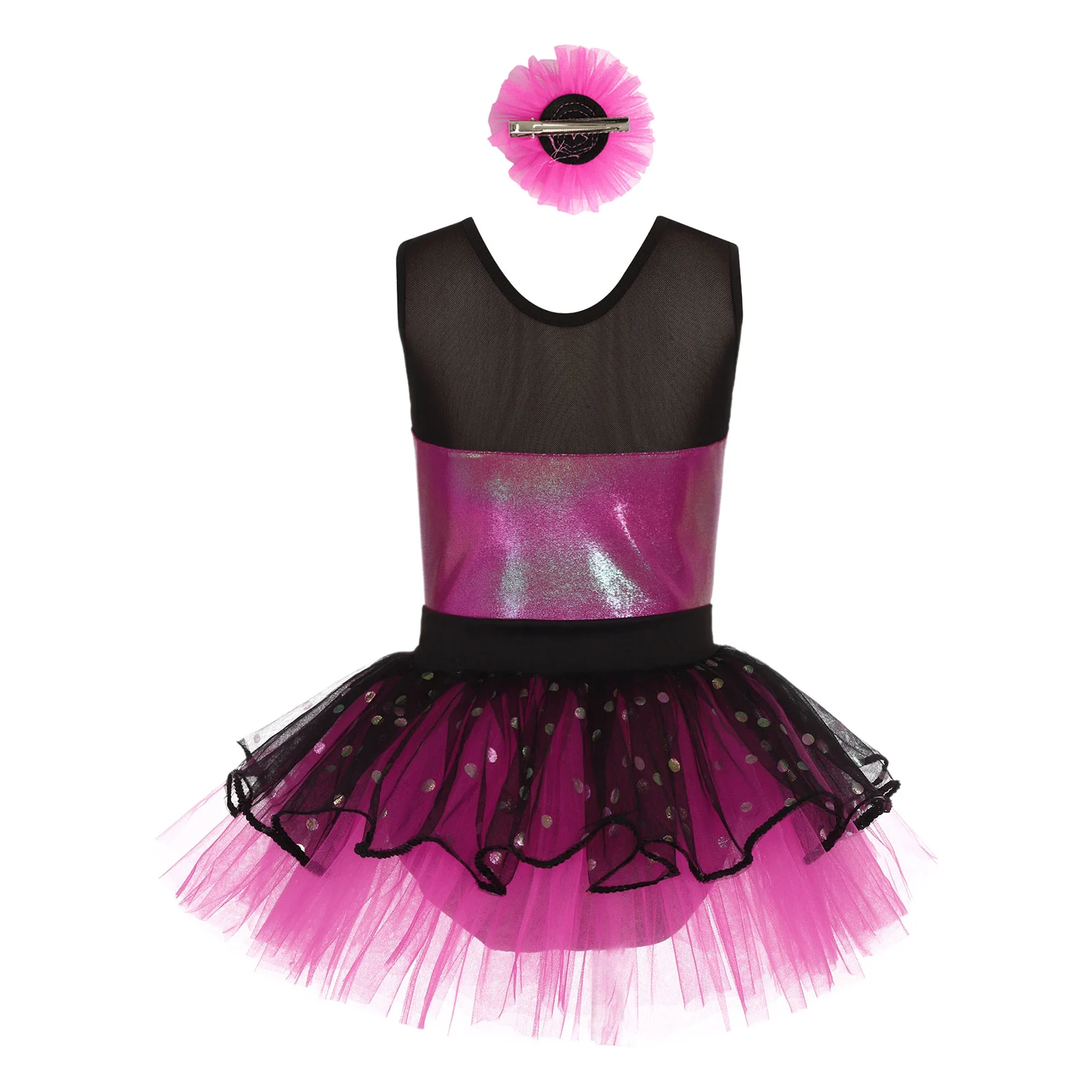 فستان باليه توتو معدني للفتيات لعام 2025 زي أداء المسرح للأطفال فستان حفلات للأطفال ملابس رقص فستان كرنفال