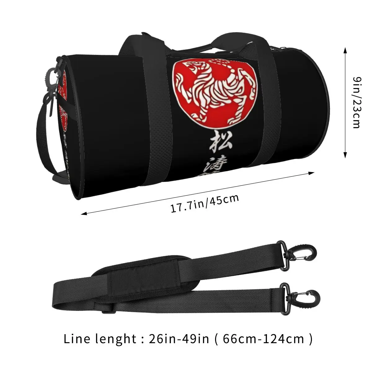 Shotokan Karate . Sports Bags Training Gym Bag with Shoes Colorful Handbags Male Female Design Waterproof Fitness Bag
