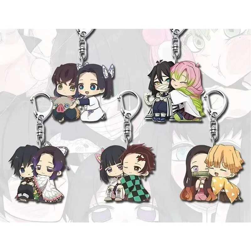 

Новый брелок «Убийца демонов» Камадо Танджиро Камадо Незуко аниме периферийные устройства милый мультфильм CP моделирование студенческий школьный портфель подарки