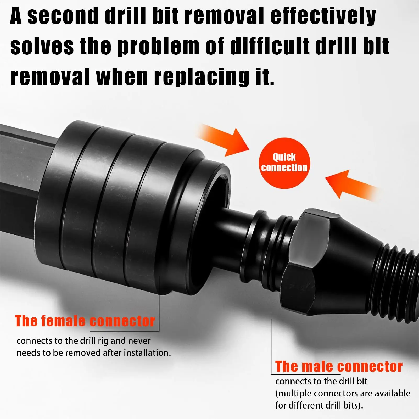 

Сверлильный патрон, 2 шт., адаптер для дрели «папа-мама», промышленный разъем для битов для гаражных сантехнических проектов, обустройство дома, задачи