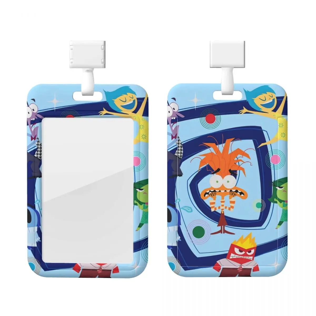 

Custom Inside Out Cartoon Credit Card Holders Neck Strap Lanyard ID Badge Card Holder For Hospitals Nurse Card Holder