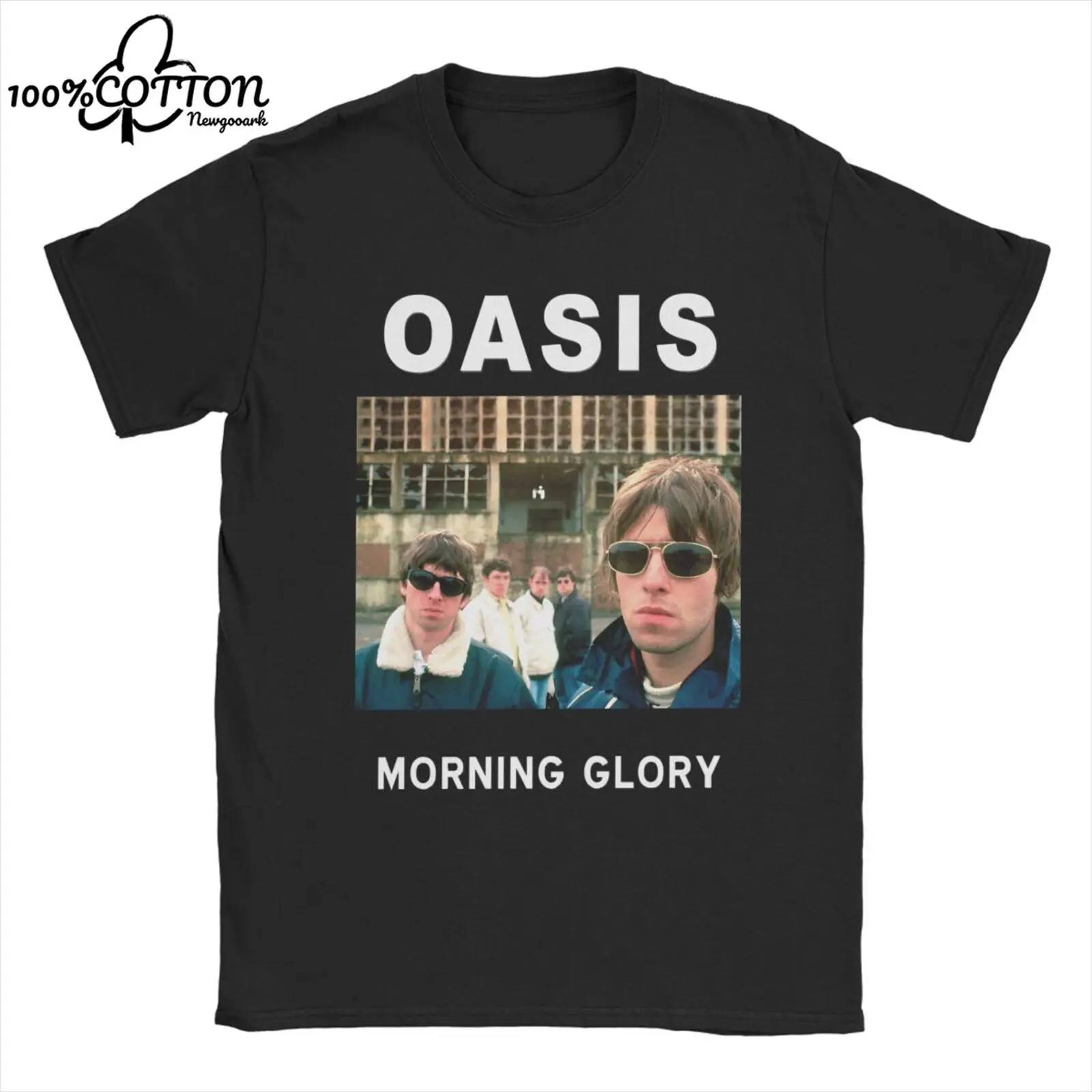 O-Oasis Rock Band Logo T-Shirts for Men British Music Albums Vintage Cotton Tees Crew Neck Short Sleeve T Shirt 6XL Clothing