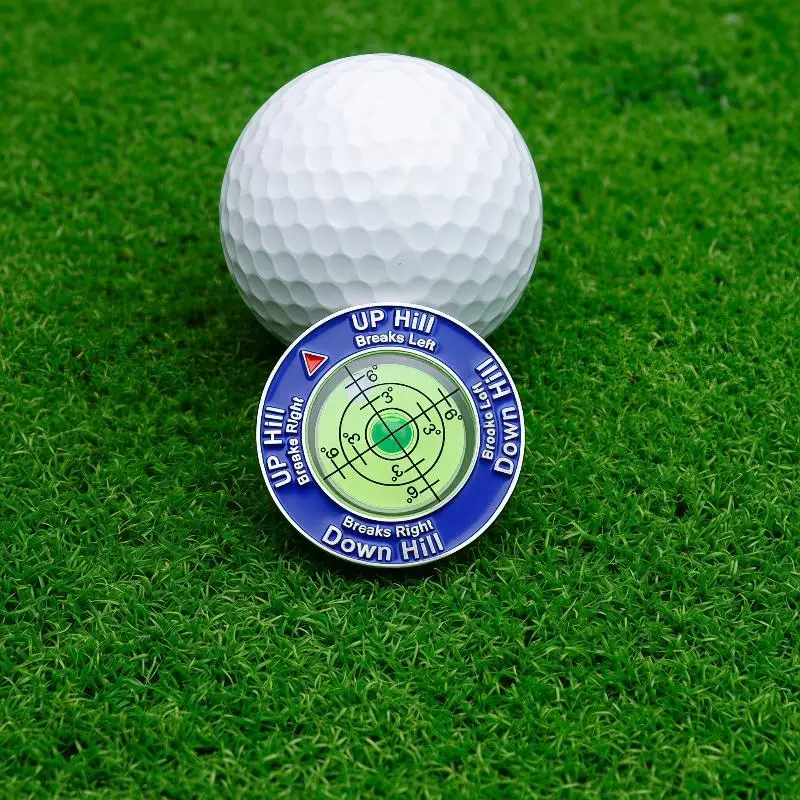 Golf Putting Alignment Aid Shockproof Slope Level Portable Training Tool for Outdoor Rugged Golf Course Use