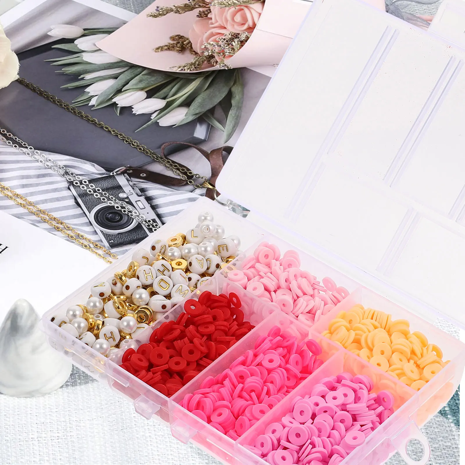 

Soft Pottery Set Clay Bracelet Kit for Jewelry Making Girls Fun Things For Teen Girls Crafts Gift Plastic Necklace